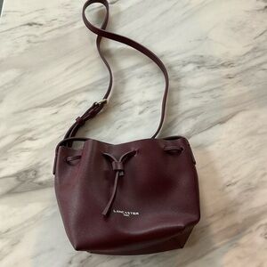 LANCASTER PARIS burgundy cross body NEW
